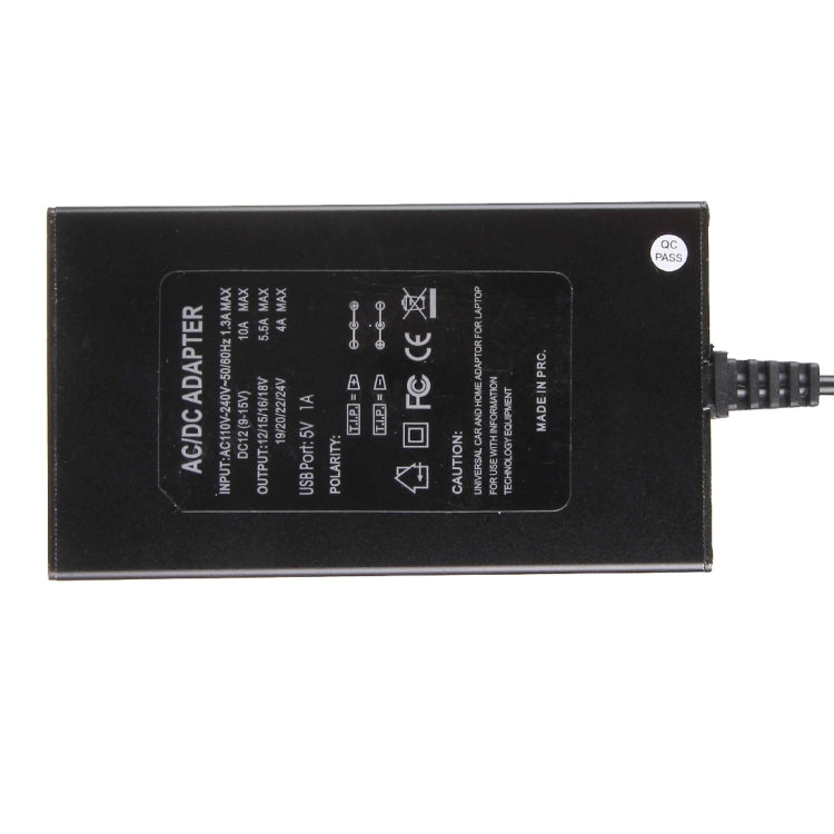 Cargador universal para portátil de 100 W con cargador para coche, adaptador de corriente CA, 8 adaptadores de corriente y 1 puerto USB para Samsung, Sony, Asus, Acer, IBM, HP, DELL, enchufe del Reino Unido, AU Plug, EU Plug, UK Plug