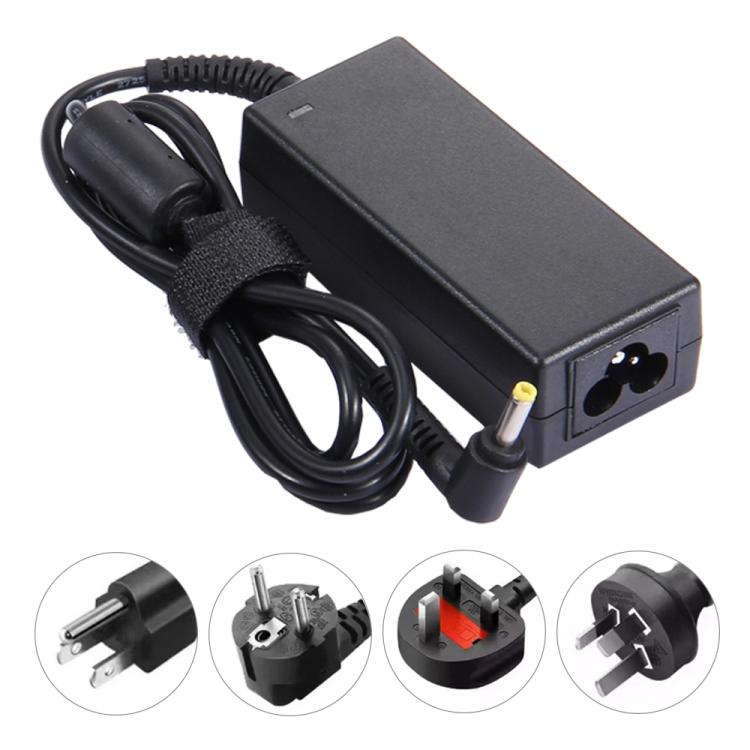 19.5V 2.05A 40W 4.0x1.7mm Cargador adaptador de corriente para computadora portátil con cable de alimentación para HP Mini (1131TU, 017TU, 1000, 1014TU, 1103TU, 1119TU, 1010TU, 1103 110, 210)