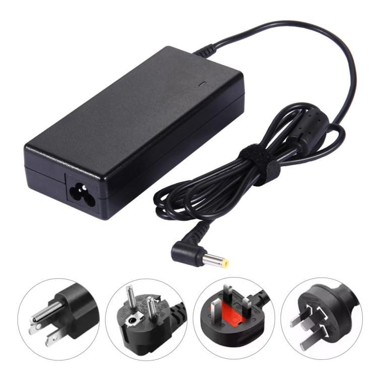 20V 4.5A 90W 5.5x2.5mm Adaptador de corriente para computadora portátil Cargador universal con cable de alimentación para Lenovo Y460 / Y470 / G470 / G480