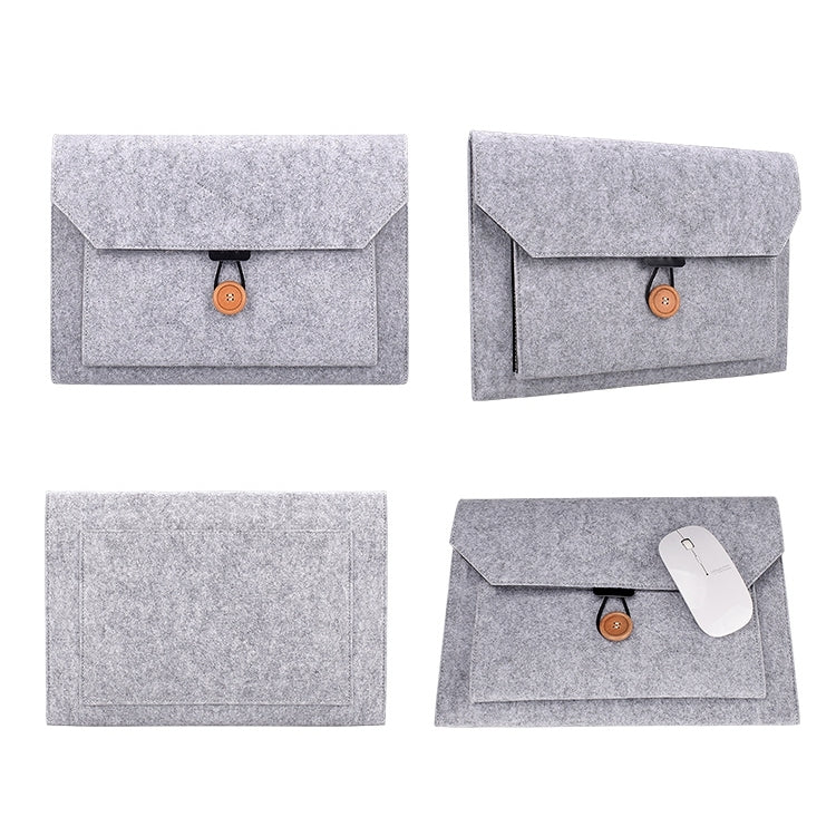 Bolsa interior para portátil con botón de fieltro multiusos ND06 para portátil de 12,5 pulgadas, 12.5 inch
