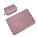 PU01S Bolsa interior para portátil con hebilla magnética invisible horizontal de cuero PU para portátiles de 14,1 pulgadas, con bolsa pequeña, 14.1 inch with Small Bag
