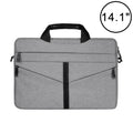 Bolso portátil con cremallera para ordenador portátil, bolso de hombro de negocios a la moda, transpirable, resistente al desgaste, de 14,1 pulgadas, con correa para el hombro, 14.1 inch