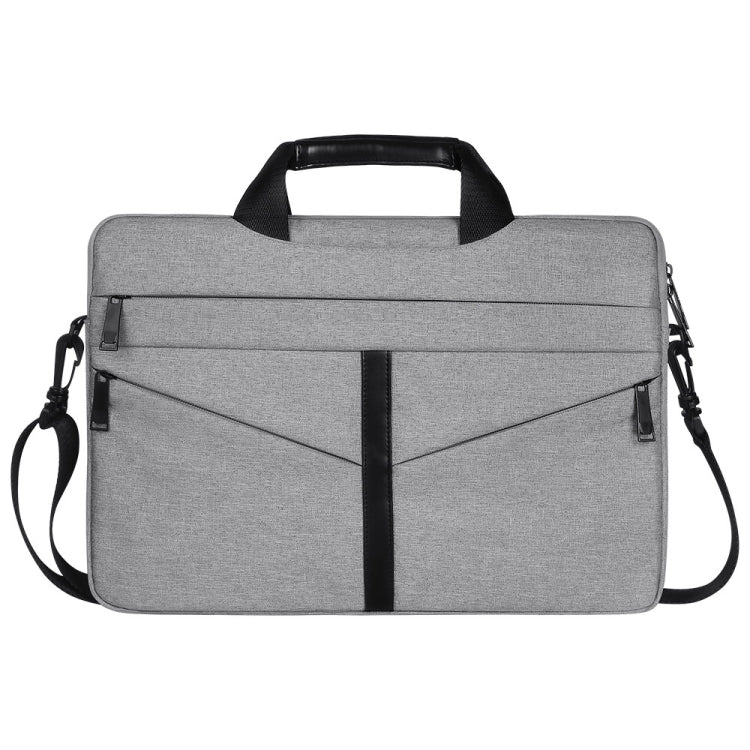 Bolso portátil con cremallera para ordenador portátil, bolso de hombro de negocios a la moda, transpirable, resistente al desgaste, de 14,1 pulgadas, con correa para el hombro, 14.1 inch