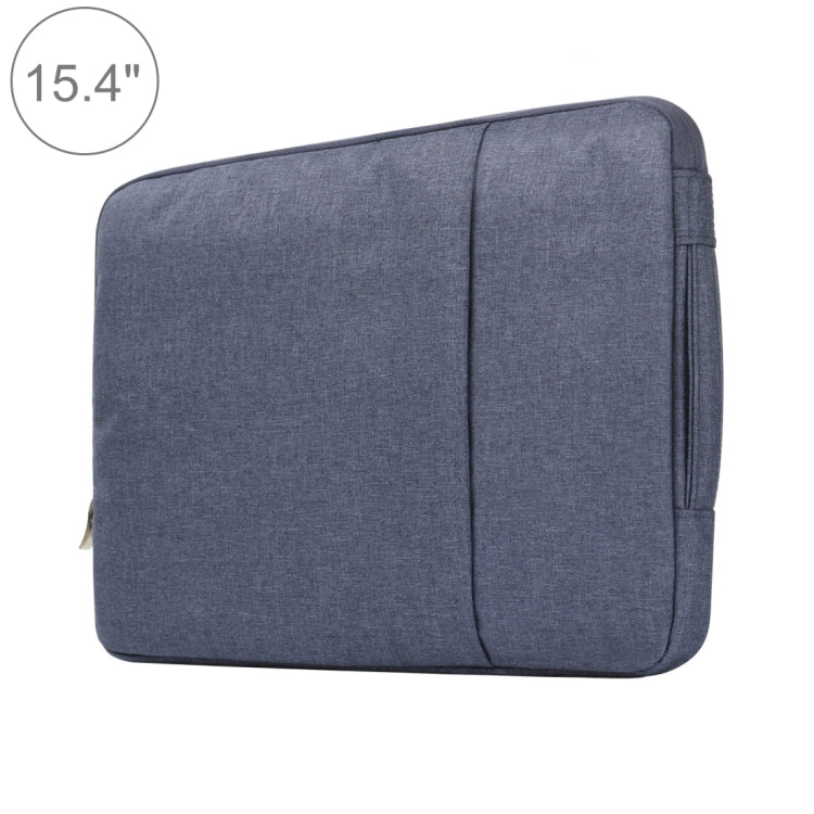 Bolsas de mezclilla suaves y universales para computadora portátil de 15,4 pulgadas, funda para computadora portátil con cremallera portátil para MacBook Air / Pro, Lenovo y otras computadoras portátiles, tamaño: 39,2 x 28,5 x 2 cm, 15.4 inch Purple   ...
