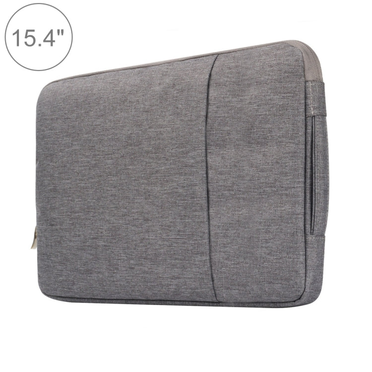 Bolsas de mezclilla suaves y universales para computadora portátil de 15,4 pulgadas, funda para computadora portátil con cremallera portátil para MacBook Air / Pro, Lenovo y otras computadoras portátiles, tamaño: 39,2 x 28,5 x 2 cm, 15.4 inch Purple   ...