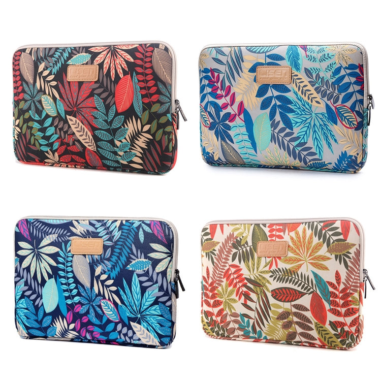 Lisen - Funda de 8,3 pulgadas, diseño de hojas coloridas con cremallera, bolsa de transporte, 8.3 inch