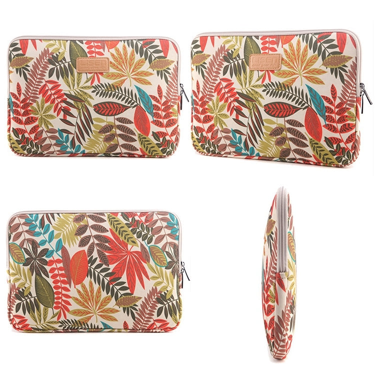 Lisen - Funda de 11,6 pulgadas, diseño de hojas coloridas con cremallera, bolsa de transporte, 11.6 inch
