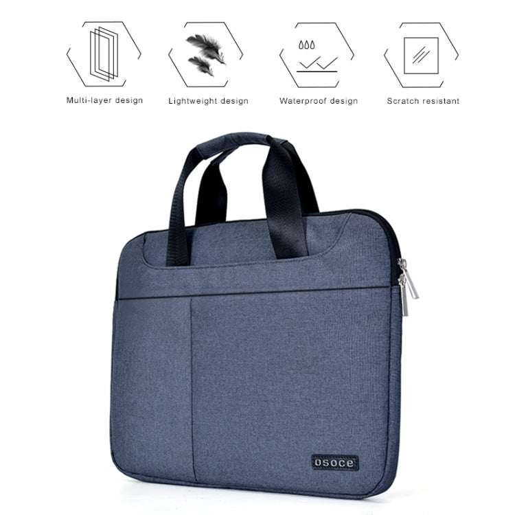 OSOCE S63 Bolsa para portátil con cremallera, transpirable y resistente al desgaste, para Macbook de 15 pulgadas o menos, Samsung, Lenovo, Sony, DELL Alienware, CHUWI, ASUS, HP