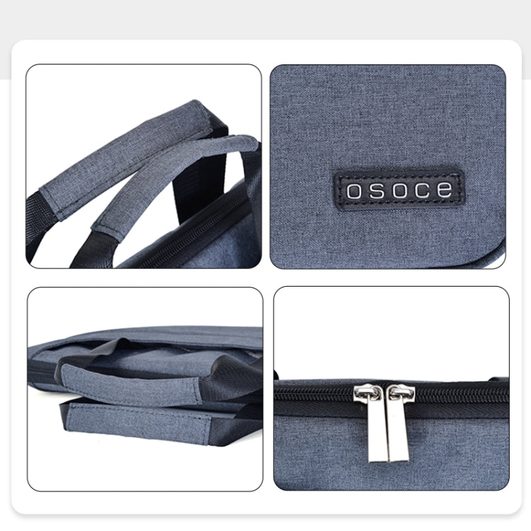 OSOCE S63 Bolsa para portátil con cremallera, transpirable y resistente al desgaste, para Macbook de 15 pulgadas o menos, Samsung, Lenovo, Sony, DELL Alienware, CHUWI, ASUS, HP