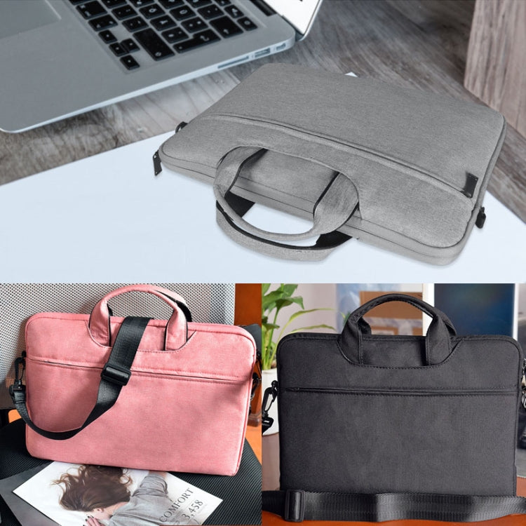 ST01S Bolso de un solo hombro con correa portátil oculta de tela Oxford impermeable para portátiles de 13,3 pulgadas, ST01S 13.3 inch Black, ST01S 13.3 inch Pink, ST01S 13.3 inch Light Grey, ST01S 13.3 inch Dark Gray, ST01S 13.3 inch Navy Blue