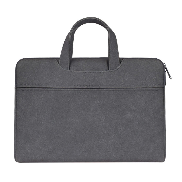 ST06 Bolso de un solo hombro con correa portátil oculta con cremallera de cuero PU resistente al agua para portátiles de 14,1 pulgadas, con cinturón para maleta, ST06 14.1 inch Dark Gray, ST06 14.1 inch Pink, ST06 14.1 inch Light Grey
