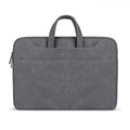 ST06S Bolso de un solo hombro con correa portátil oculta con cremallera de cuero PU resistente al agua para portátiles de 13,3 pulgadas, con varita mágica y cinturón para maleta, ST06S 13.3 inch Dark Gray, ST06S 13.3 inch Pink, ST06S 13.3 inch Light Grey