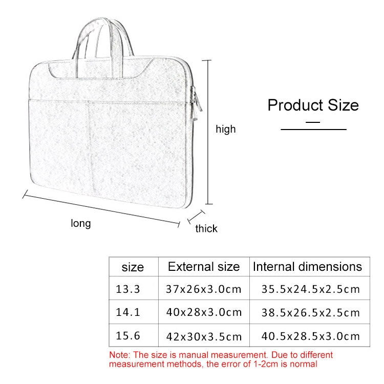 ST06S Bolso de un solo hombro con correa portátil oculta con cremallera de cuero PU resistente al agua para portátiles de 14,1 pulgadas, con varita mágica y cinturón para maleta, ST06S 14.1 inch Dark Gray, ST06S 14.1 inch Pink, ST06S 14.1 inch Light Grey