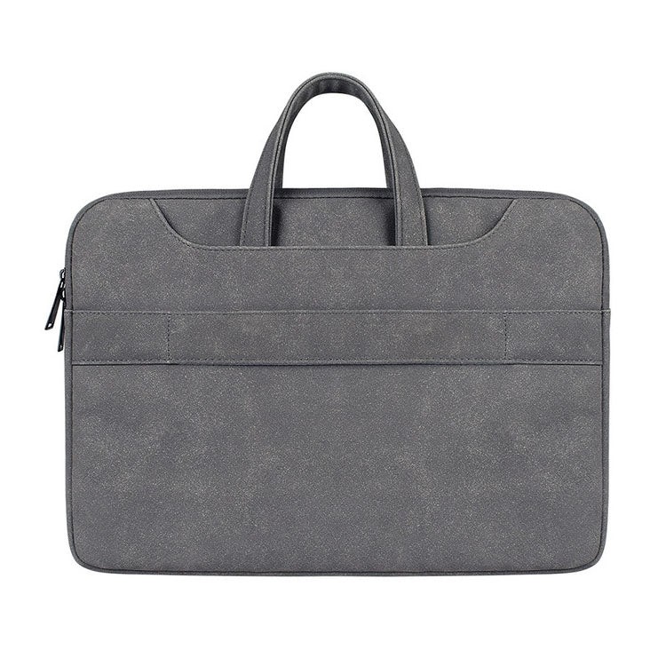 ST06S Bolso de un solo hombro con correa portátil oculta con cremallera de cuero PU resistente al agua para portátiles de 14,1 pulgadas, con varita mágica y cinturón para maleta, ST06S 14.1 inch Dark Gray, ST06S 14.1 inch Pink, ST06S 14.1 inch Light Grey