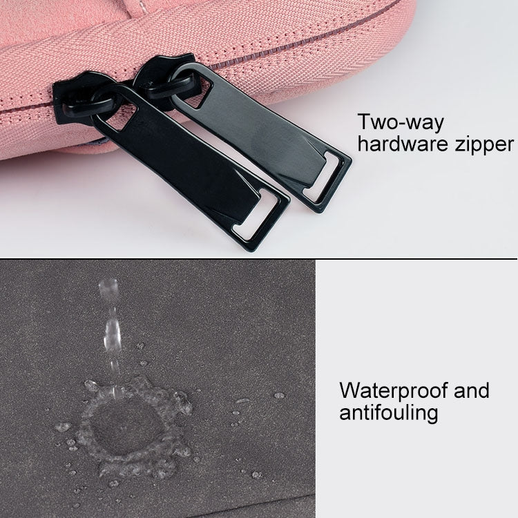 ST06S Bolso de un solo hombro con correa portátil oculta con cremallera de cuero PU resistente al agua para portátiles de 14,1 pulgadas, con varita mágica y cinturón para maleta, ST06S 14.1 inch Dark Gray, ST06S 14.1 inch Pink, ST06S 14.1 inch Light Grey