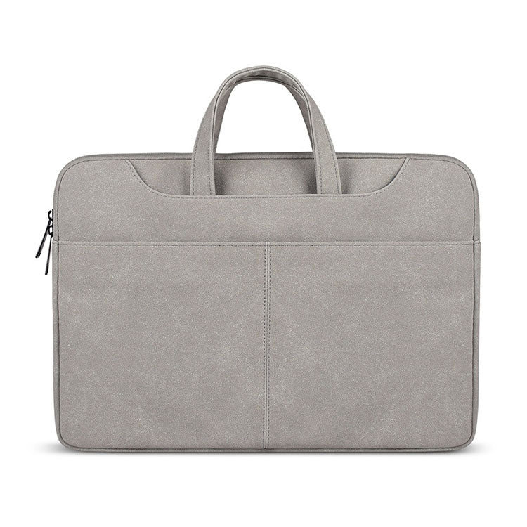 ST06S Bolso de un solo hombro con correa portátil oculta con cremallera de cuero PU resistente al agua para portátiles de 15,6 pulgadas, con varita mágica y cinturón para maleta, ST06S 15.6 inch Dark Gray, ST06S 15.6 inch Pink, ST06S 15.6 inch Light Grey