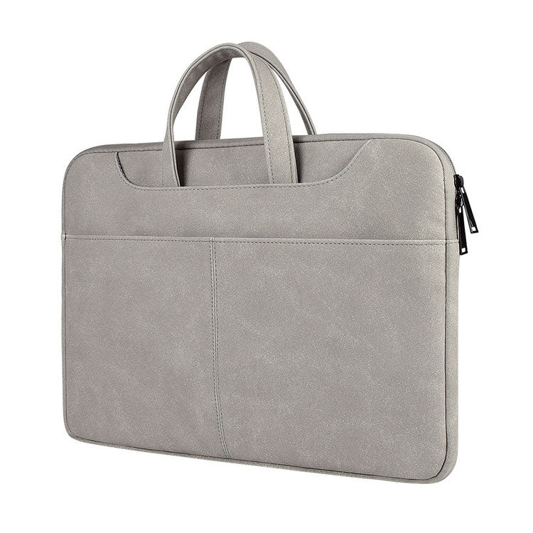 ST06S Bolso de un solo hombro con correa portátil oculta con cremallera de cuero PU resistente al agua para portátiles de 15,6 pulgadas, con varita mágica y cinturón para maleta, ST06S 15.6 inch Dark Gray, ST06S 15.6 inch Pink, ST06S 15.6 inch Light Grey
