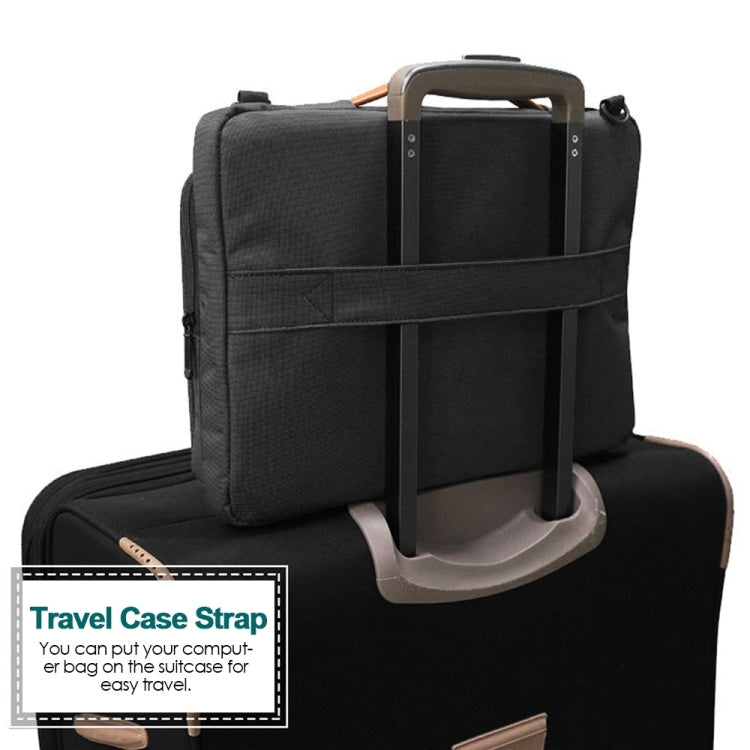 Bolso impermeable de nailon para ordenador portátil de 15 a 15,6 pulgadas con correa para carrito de maletero, 15-15.6 inch