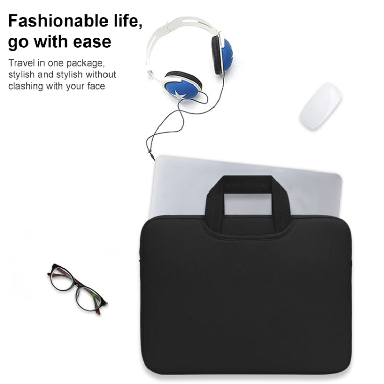 Bolsa portátil permeable al aire de 13,3 pulgadas para MacBook Air / Pro, Lenovo y otras computadoras portátiles, tamaño: 34x25,5x2,5 cm, 13.3 inch Magenta, 13.3 inch Blue, 13.3 inch Grey, 13.3 inch Green, 13.3 inch Pink, 13.3 inch Black