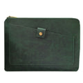 Bolso universal de la tableta del ordenador portátil de la cremallera del negocio del cuero genuino para 12 pulgadas y menos, 12 inch