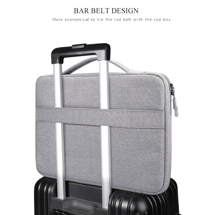 Bolso impermeable para ordenador portátil de tela Oxford ND04 para portátiles de 13,3 pulgadas, con correa para carrito de maletero, 13.3 inch