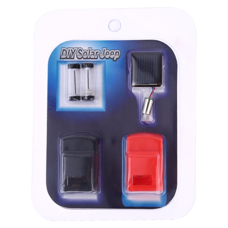 Juguete de vehículo Jeep solar DIY para niños, entrega de colores aleatorios, Solar Jeep Vehicle Toy