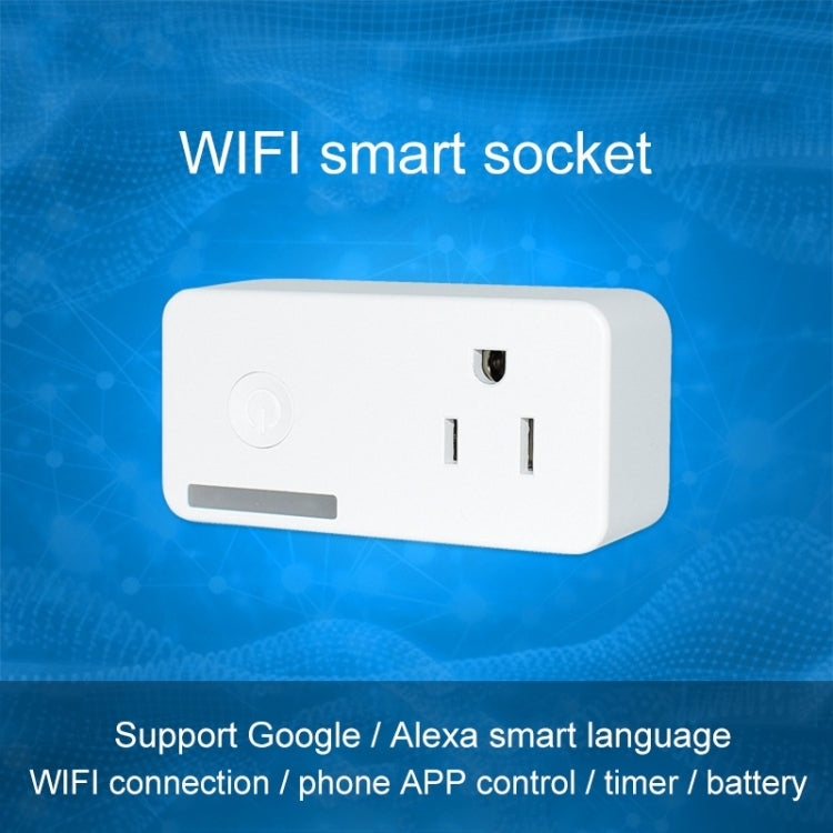 10A WiFi 2,4 GHz APP Control remoto sincronización enchufe inteligente funciona con Alexa y Google Home, CA 110-250 V, enchufe de EE. UU.