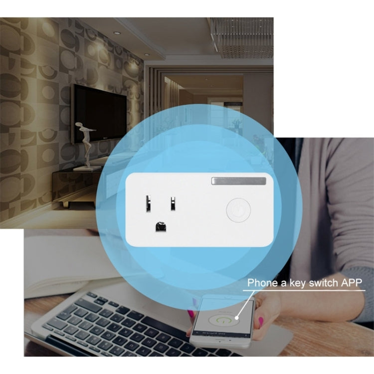 10A WiFi 2,4 GHz APP Control remoto sincronización enchufe inteligente funciona con Alexa y Google Home, CA 110-250 V, enchufe de EE. UU.