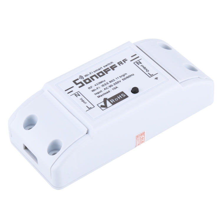 Sonoff 433MHz DIY WiFi Módulo de temporizador de Control remoto inalámbrico inteligente interruptor de alimentación para hogar inteligente, compatible con iOS y Android, 433MHz