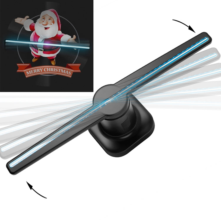 Ventilador holográfico con pantalla holográfica de 224 LED con control remoto, compatible con tarjeta Micro SD de 4GB, CA 100-240V, 450 x 224 Pixels