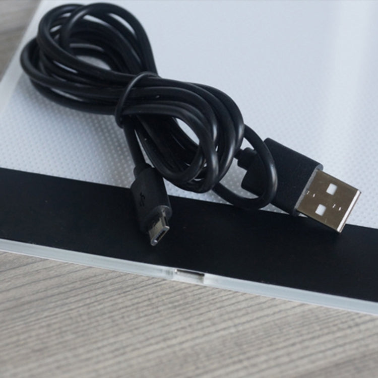 Tablero de copia de caja de luz de rastreo Artcraft LED USB portátil ultrafino de tamaño A4 para artistas que dibujan bocetos, animación y visualización de rayos X, No Brightness Control No Charger