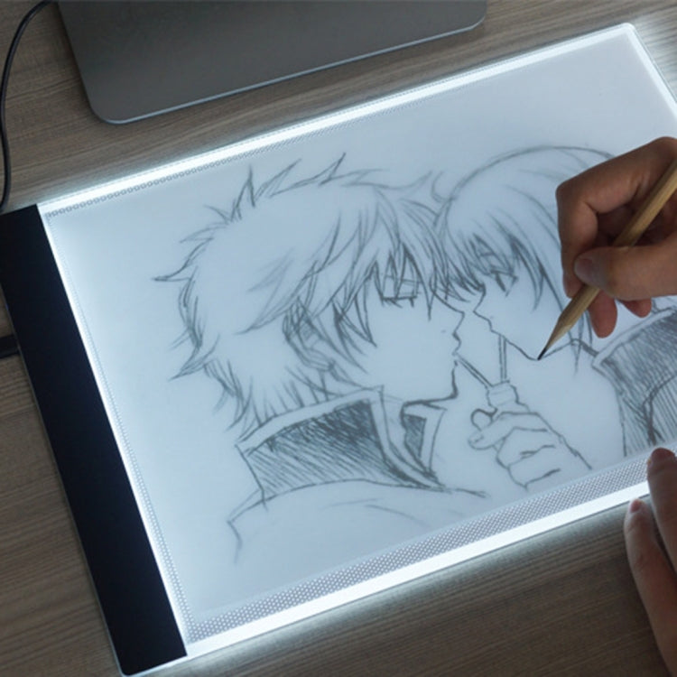 Tablero de copia de caja de luz de rastreo Artcraft LED USB portátil ultrafino de tamaño A4 para artistas que dibujan bocetos, animación y visualización de rayos X, No Brightness Control