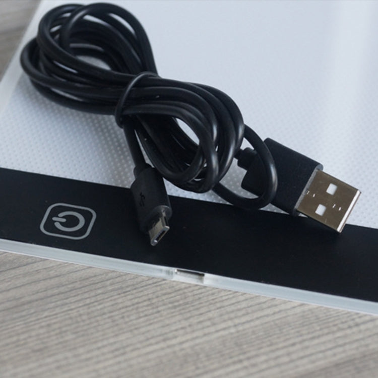 Caja de luz de rastreo Artcraft LED USB portátil ultradelgada de tamaño A4 Control de brillo del tablero de copia para artistas que dibujan bocetos, animación y visualización de rayos X, Brightness Control