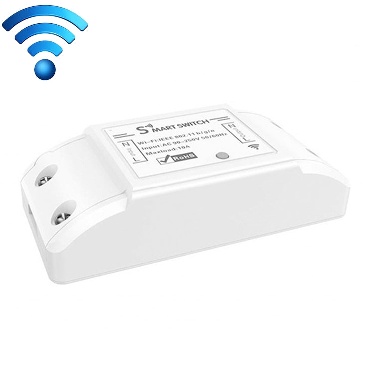 El módulo de control remoto inalámbrico del interruptor inteligente WiFi de un solo canal 10A funciona con Alexa y Google Home, CA 90-250 V