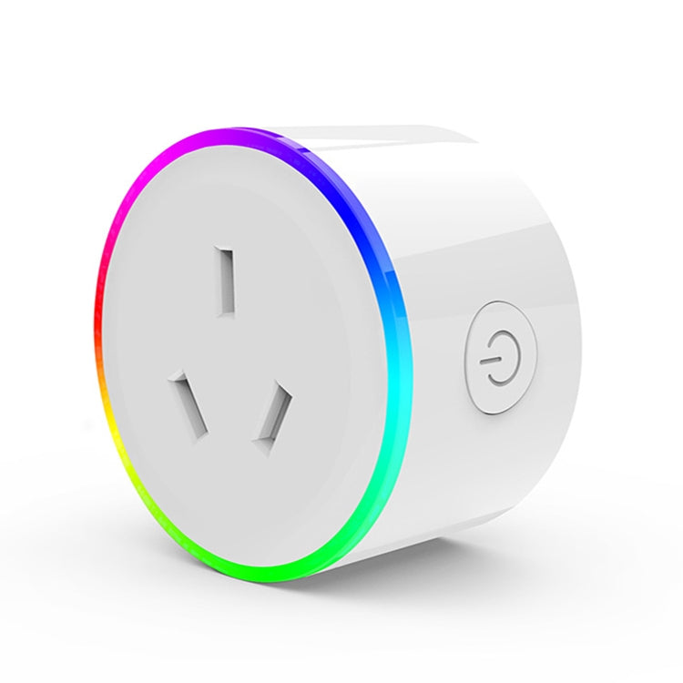 Enchufe inteligente con Control remoto WiFi, luz de escena RGB de 10A, funciona con Alexa, Google Home e IFTTT, CA 100-240V, enchufe AU, XS-A17