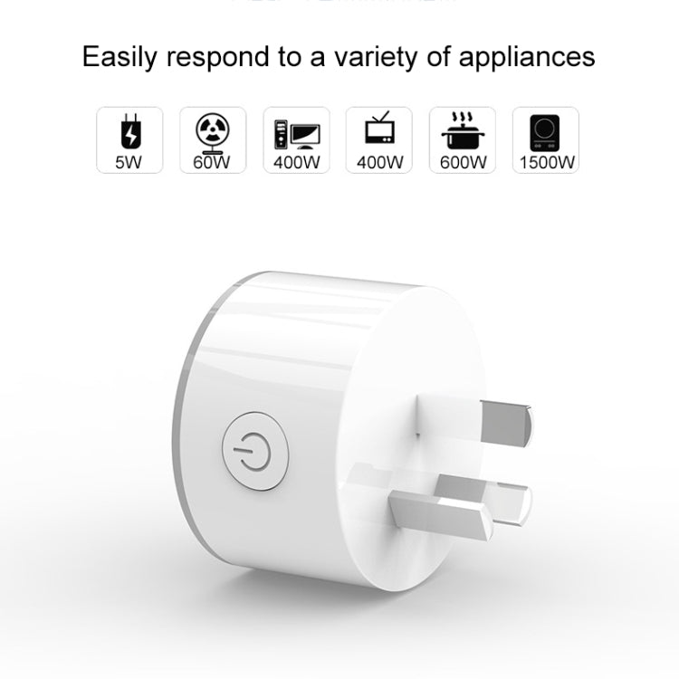 Enchufe inteligente con Control remoto WiFi, luz de escena RGB de 10A, funciona con Alexa, Google Home e IFTTT, CA 100-240V, enchufe AU, XS-A17