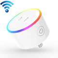 El enchufe inteligente con Control remoto WiFi con luz de escena RGB de 10A funciona con Alexa, Google Home e IFTTT, CA 100-240V, enchufe JP, XS-A18