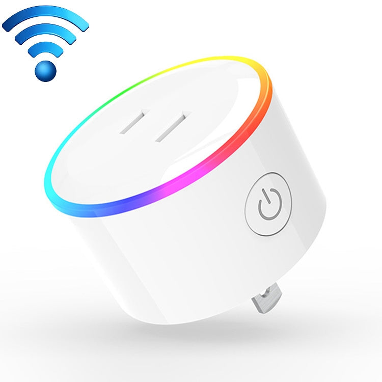 El enchufe inteligente con Control remoto WiFi con luz de escena RGB de 10A funciona con Alexa, Google Home e IFTTT, CA 100-240V, enchufe JP, XS-A18