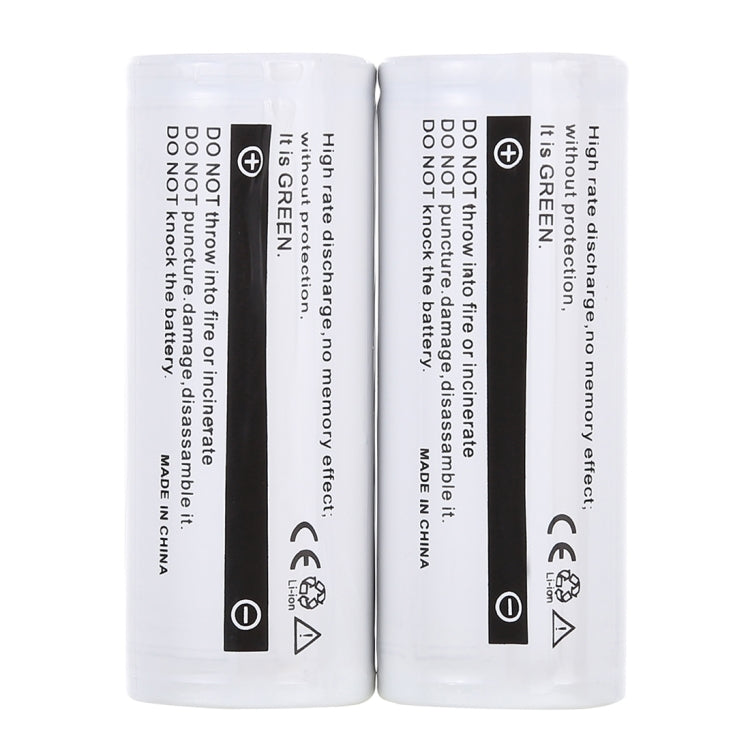 LusteFire 2 PCS 8000mAh 3.7V 26650 Batería recargable de litio con PCB, 26650 8000mAh