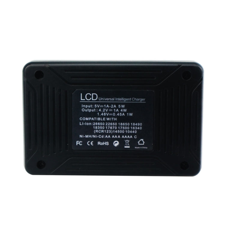 YS-1 Cargador de batería universal 18650 26650 con salida micro USB para IMR/Li-ion Ni-MH/Ni-Cd 26650/18650/18500/18490/18350/17670/14500/10400