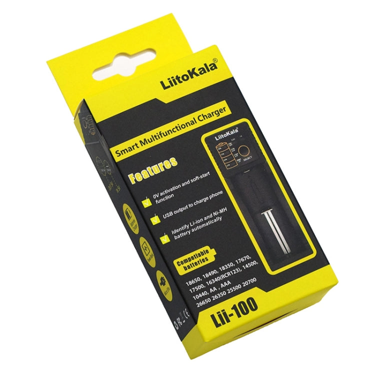 LiitoKala Lii-100 Cargador de batería para Li-ion IMR 18650, 18490, 18350, 17670, 17500, 16340 (RCR123), 14500, 10440