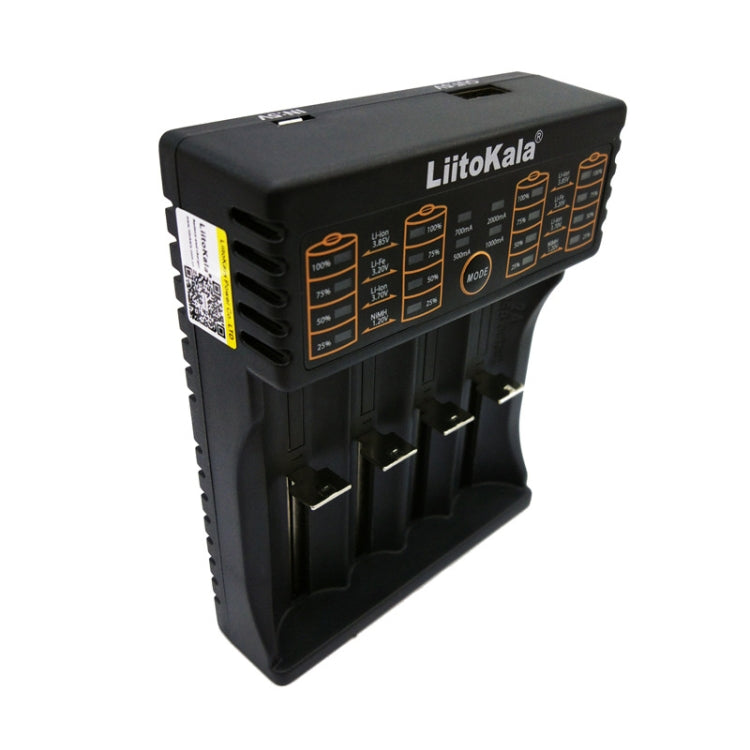 LiitoKala lii-402 Cargador de batería de litio 4 en 1 para Li-ion IMR 18650, 18490, 18350, 17670, 17500, 16340(RCR123), 14500, 10440