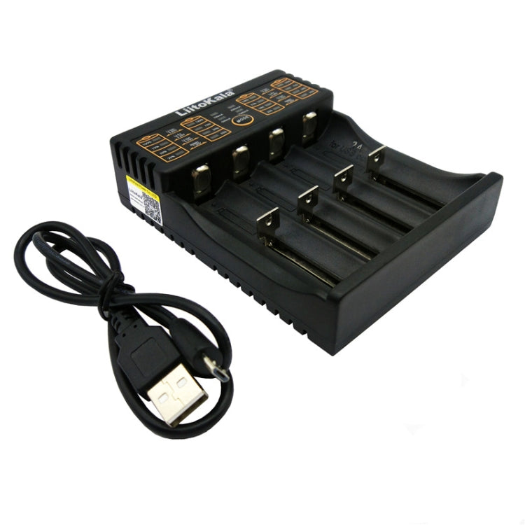 LiitoKala lii-402 Cargador de batería de litio 4 en 1 para Li-ion IMR 18650, 18490, 18350, 17670, 17500, 16340(RCR123), 14500, 10440