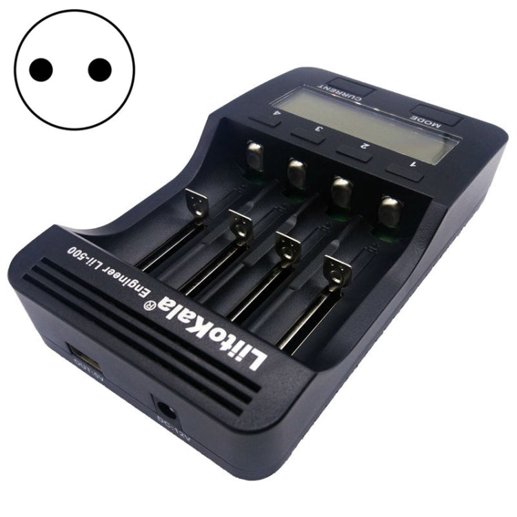 LiitoKala lii-500 Cargador de batería de litio para Li-ion IMR 18650, 26650, 16340, 14500, 10440, 18500, enchufe de la UE