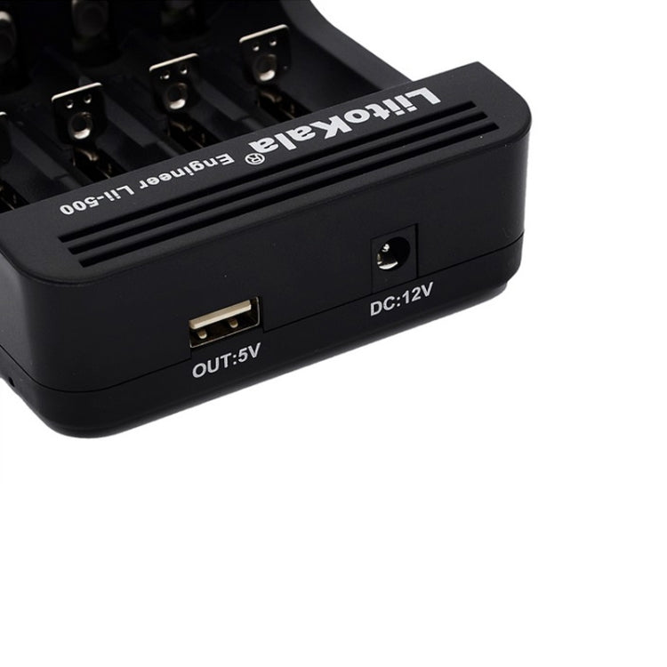 LiitoKala lii-500 Cargador de batería de litio para Li-ion IMR 18650, 26650, 16340, 14500, 10440, 18500, enchufe de la UE
