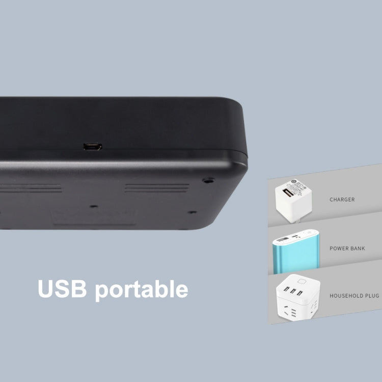 Cargador de batería de 5V 2A USB con 8 ranuras para pilas AA, AAA y C/D, con pantalla LCD