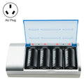 Cargador de batería de 4 ranuras CA 100-240V para baterías de tamaño AA, AAA y C/D, enchufe AU