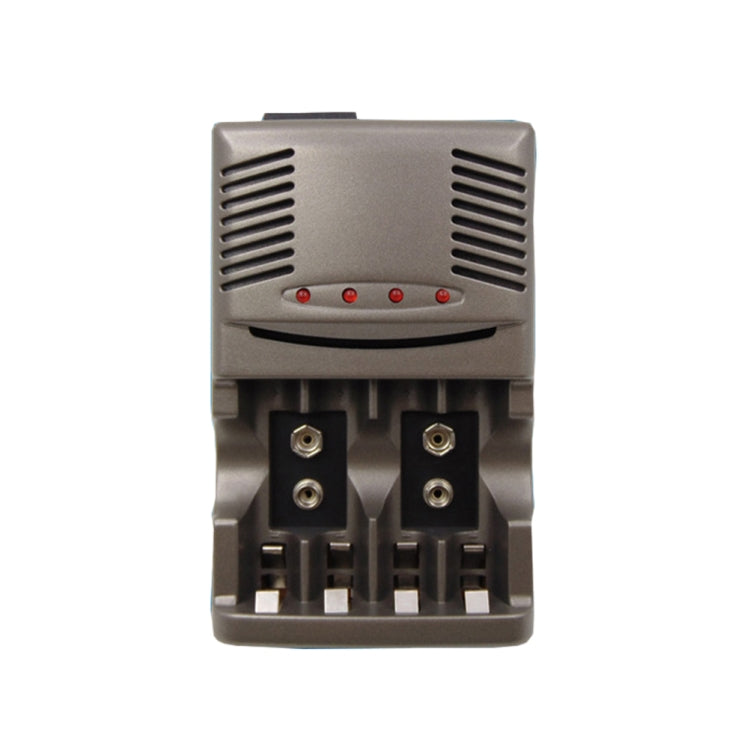 Cargador de batería de 4 ranuras CA 100-240 V para pilas AA, AAA y Ni-MH de 9 V, enchufe para Reino Unido