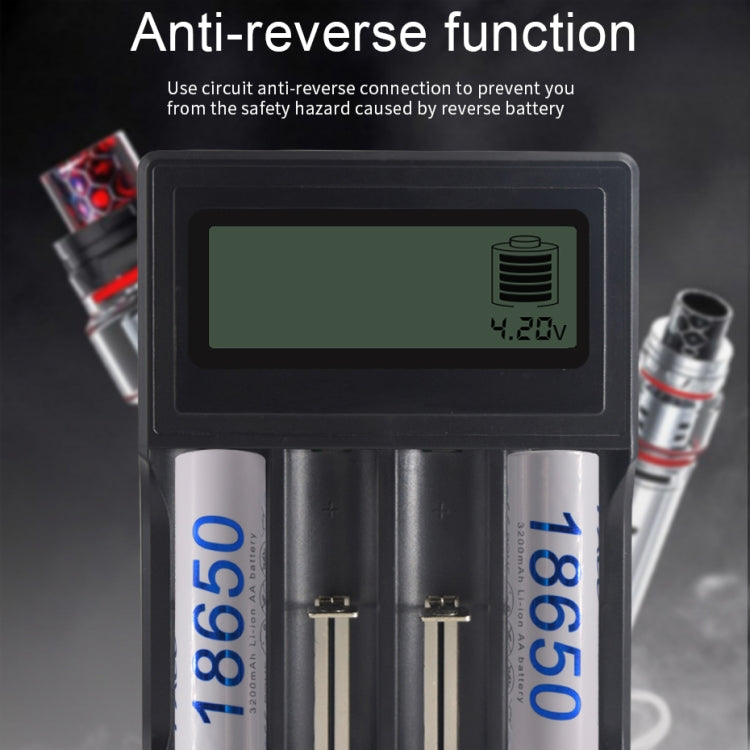 Cargador de batería micro USB de 4 ranuras para batería de iones de litio de 3,7 V, con pantalla LCD
