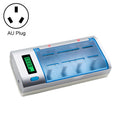 Cargador de batería de 4 ranuras CA 100-240V para baterías de tamaño AA, AAA y C/D, con pantalla LCD, enchufe AU